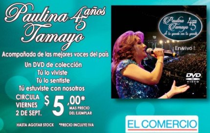 El DVD "A Lo Grande Con La Grande En Vivo" listo para todos.
